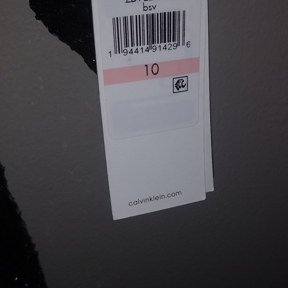 Calvin Klein Sequin Faux Wrap Dress - Picture 4 of 5